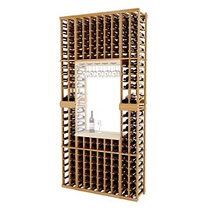 Wine Enthusiast N'FINITY 3-Column Wine Rack Kit With Display In Natural Bed Bath