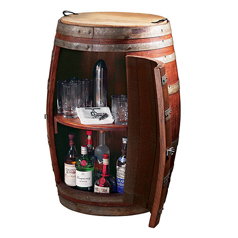 Vintage cabinets Wine  vintage wine Cabinet Barrel Oak
