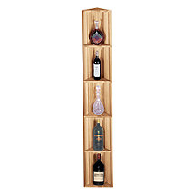 Redwood Modular Wine Rack Kit - Corner Display Shelf
