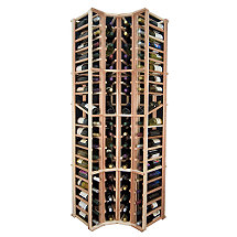 Sonoma Designer Wine Rack Kit - 4 Column Curved Corner Wine Rack w/Display
