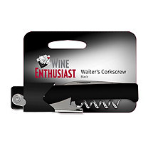 Wine Enthusiast Waiter Style Corkscrew (Black)