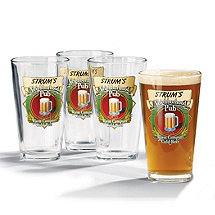 Personalized Neighborhood Beer Glasses (Set of 4)