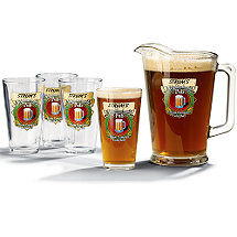 Personalized Neighborhood Beer Set (1 Pitcher & 4 Glasses)