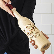 Personalized Wine Bottle Pepper Mill