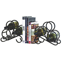 3 Bottle Wine Rack Bookend (Set of 2)