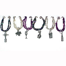 Wine Cellar Wine Glass Charms (Set of 6)