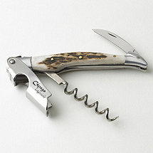 Jean Dubost Laguiole Stag Horn Waiter Style Corkscrew