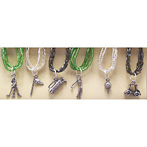 Golf Lover's Wine Glass Charms (Set of 6)