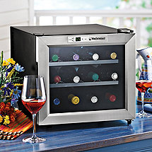 Wine Enthusiast Silent 12 Bottle Wine Refrigerator (Stainless Steel Trim Door)