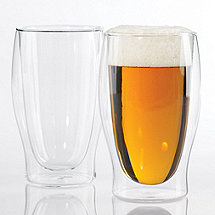 Steady-Temp Double Wall Beer Glasses (Set of 2)