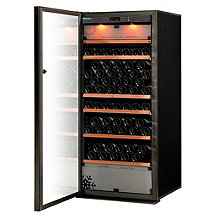 EuroCave Performance 183 Triple Zone Wine Cellar (Black - Left Hinged Glass Door)