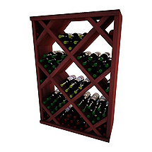 Napa Vintner Stackable Wine Rack - Diamond Bin w / Face Trim