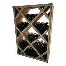 Napa Vintner Stackable Wine Rack - Diamond Bin w / Face Trim