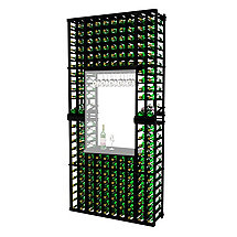 Napa Vintner Stackable Wine Rack - 10 Column Individual w / Display
