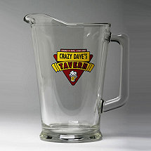 Personalized Red Tavern Beer Pitcher