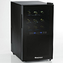 Wine Enthusiast Silent 18 Bottle Dual Zone Touchscreen Wine Refrigerator