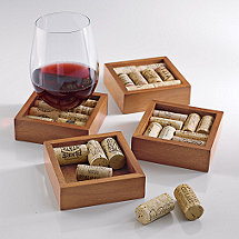 Wine Cork Coasters Kit (Set of 4)
