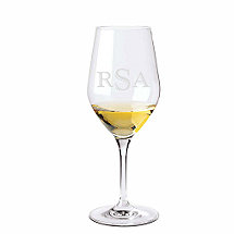 Monogrammed Fusion Classic Chardonnay Wine Glasses (Set of 4)