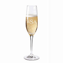 Monogrammed Fusion Classic Champagne Flutes (Set of 4)