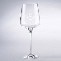Monogrammed Fusion Infinity Cabernet/Merlot/Bordeaux Wine Glasses (Set of 4)