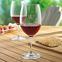 Personalized Indoor/Outdoor Cabernet Wine Glasses