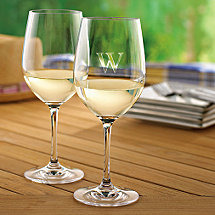 Personalized Indoor/Outdoor Chardonnay Glasses