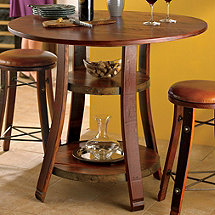 Vintage Oak Bistro Table