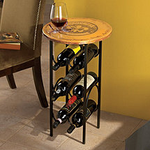 Bordeaux Wine Rack Side Table