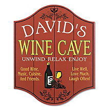 Personalized Wine Cave Sign