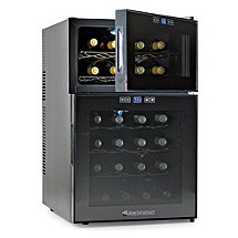 Wine Enthusiast Silent 24 Bottle Dual Zone Touchscreen Wine Refrigerator (Outlet B2720324)