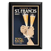 Personalized First Toast Framed Print