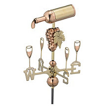 Wine Bottle Weathervane