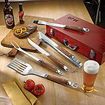 Premium 5-Piece Barbecue Utensil Set with Case