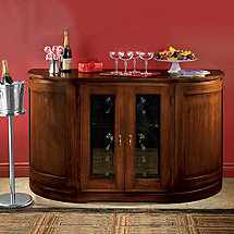Italian Demilune Wine Console