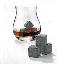 Glencairn Wide-Bowl Whisky Glasses and Arctic Rocks Set