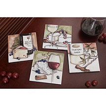 Personalized Wine and Cheese Pairings Coasters