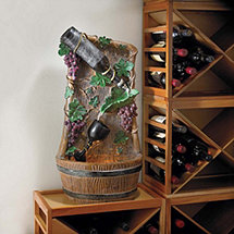 Wine Bottle Grapevine Fountain