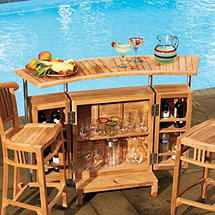 Indoor/Outdoor Teak Bar
