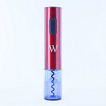 Personalized Electric Blue Push-Button Corkscrew (Red)