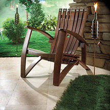 Wine Barrel Stave Adirondack Chair