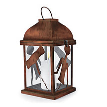 Rustic Outdoor Lantern Corkscrew Design
