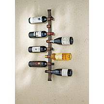 Rustic 8 Bottle Wall Wine Rack