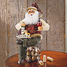 Santa on Cork Barrel