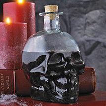 Green Glass Skull Decanter