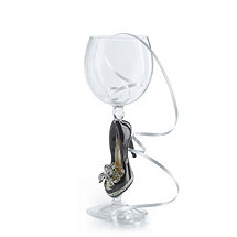 Collectible Black Stiletto Wine Glass