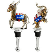 Political Bottle Stoppers (Set of 2)