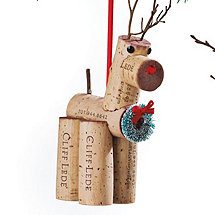 Dasher Cork Critter Reindeer Ornament
