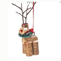Dancer Cork Critter Reindeer Ornament