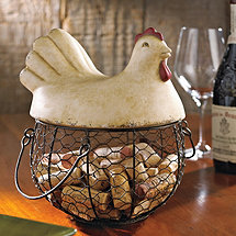 Hen Wine Cork Catcher