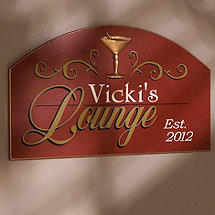 Personalized Lounge Sign (Red)